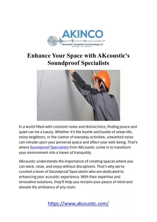 Expert Soundproof Solutions: Your Trusted Soundproof Specialist