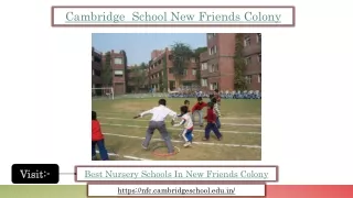 Best Nursery Schools in New Friends Colony