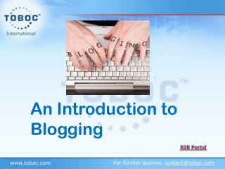 An Introduction to Blogging