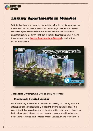 Luxury Apartments in Mumbai