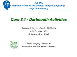 Core 3.1 - Dartmouth Activities