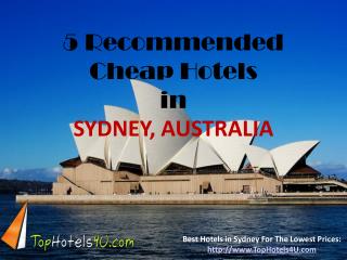 Sydney - 5 Recommended Cheap Hotels