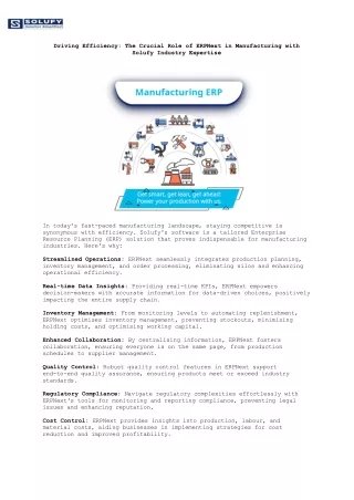 ERP Manufacturing