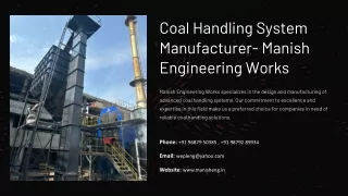 Coal Handling System Manufacturer, Best Coal Handling System Manufacturer