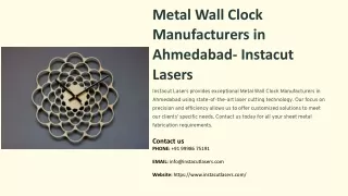 Metal Wall Clock Manufacturers in Ahmedabad, Best Metal Wall Clock Manufacturers