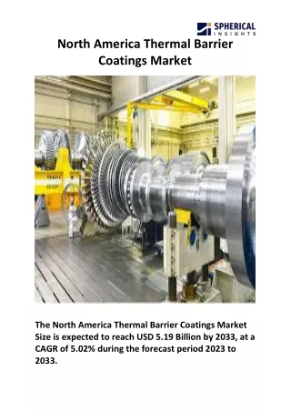North America Thermal Barrier Coatings Market