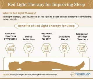 Red Light Therapy for Improving Sleep