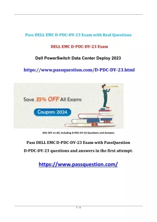 Dell PowerSwitch Data Center Deploy D-PDC-DY-23 Exam Questions