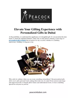 Elevate Corporate Gifting with  PeacockDubai's Exclusive Gift Sets