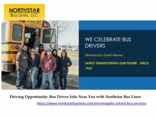 Driving Opportunity Bus Driver Jobs Near You with Northstar Bus Lines