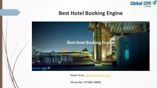 Best Hotel Booking Engine