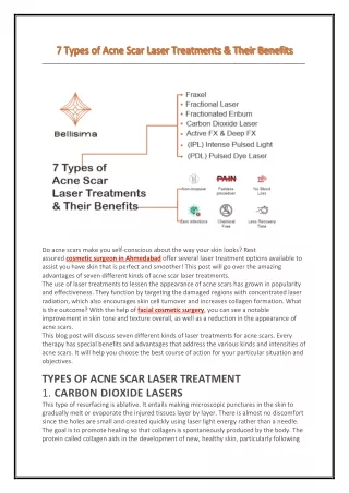 7 Types of Acne Scar Laser Treatments & Their Benefits