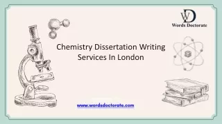 Chemistry Dissertation Writing Services In London