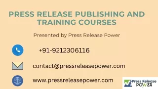 Press Release Publishing