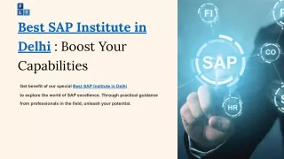 best sap institute in delhi