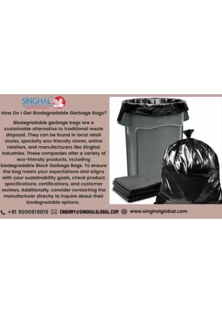 Garbage Bag Manufacture in India | Singhal industries