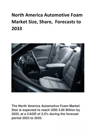 North America Automotive Foam