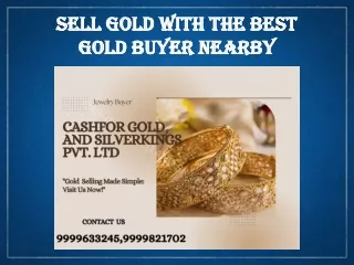 Sell Gold With The Best Gold Buyer Nearby