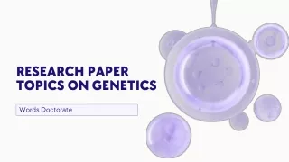 Research Paper Topics On Genetics