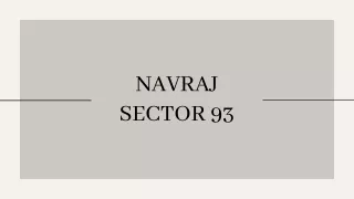 Harmony Heights: Navraj Sector 93 Gurgaon