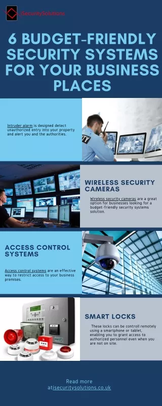 6 Budget-Friendly Security Systems For Your Business Places