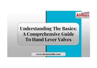 Understanding The Basics A Comprehensive Guide To Hand Lever Valves