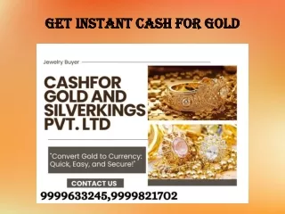 Get Instant Cash For Gold