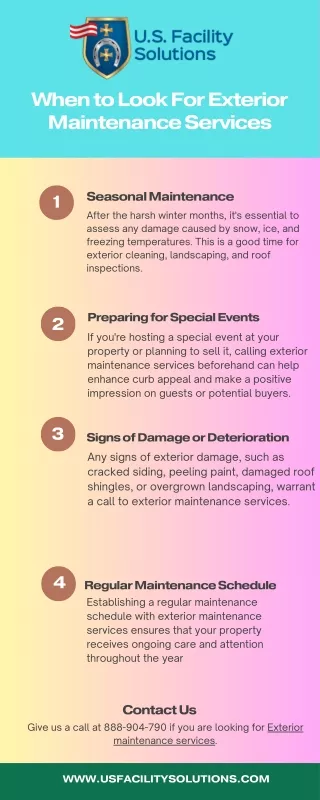When to Look For Exterior Maintenance Services