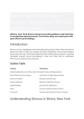 divorce lawyers elmira new york