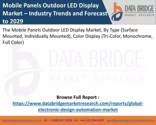 Mobile Panels Outdoor LED Display Market