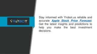 Apple Stock Price Forecast  Yrobot.us