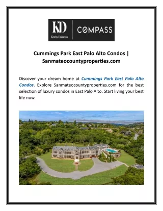 Cummings Park East Palo Alto Condos  Sanmateocountyproperties.com