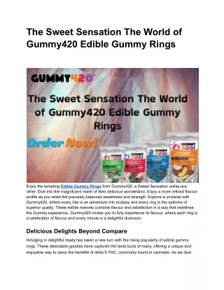 Delta 9 THC Gummies | Delta 9 THC Rings & Belts gummies | Gummy 420