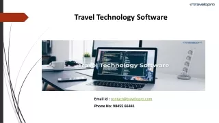 Travel Technology Software