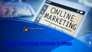 Top Class Digital Marketing institute in Moga