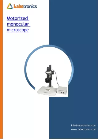 Motorized-monocular-microscope