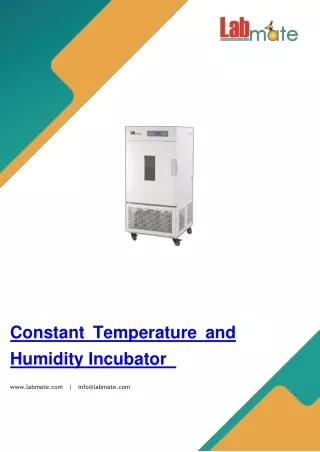 Constant-Temperature-and-Humidity-Incubator