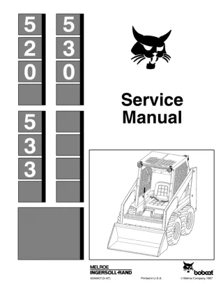 BOBCAT 530 SKID STEER LOADER Service Repair Manual