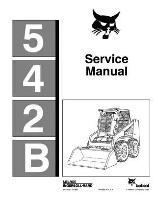 BOBCAT 542B SKID STEER LOADER Service Repair Manual