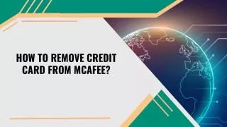 Remove Credit Card From McAfee