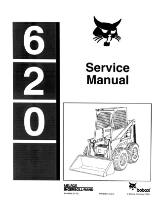 Bobcat 620 Skid Steer Loader Service Repair Manual