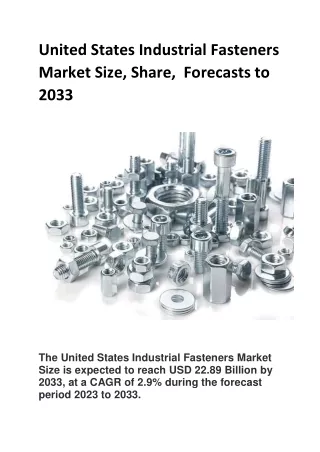 United States Industrial Fasteners Market