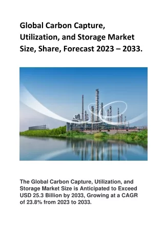 Carbon Capture, Utilization, and Storage