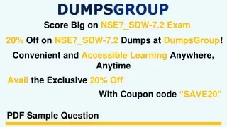 Boost Your Confidence with NSE7_SDW-7.2 Practice Questions - Save Big Now!