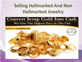 Selling Hallmarked And Non Hallmarked Jewelry