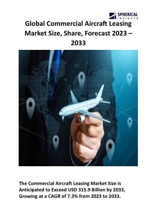 Global Commercial Aircraft Leasing Market Size