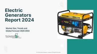 Electric Generators Market Size Projections & Share Report 2024