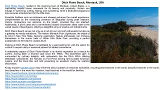 Discover Ditch Plains Beach in Montauk, New York: Free Parking, Camping, Fishing