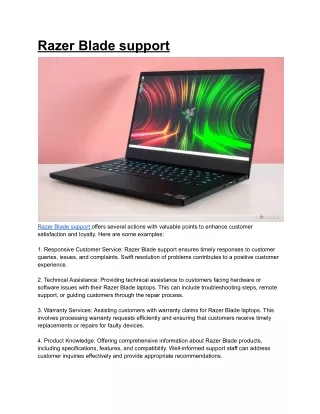 Razer Blade support