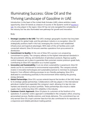 Gasoline in UAE